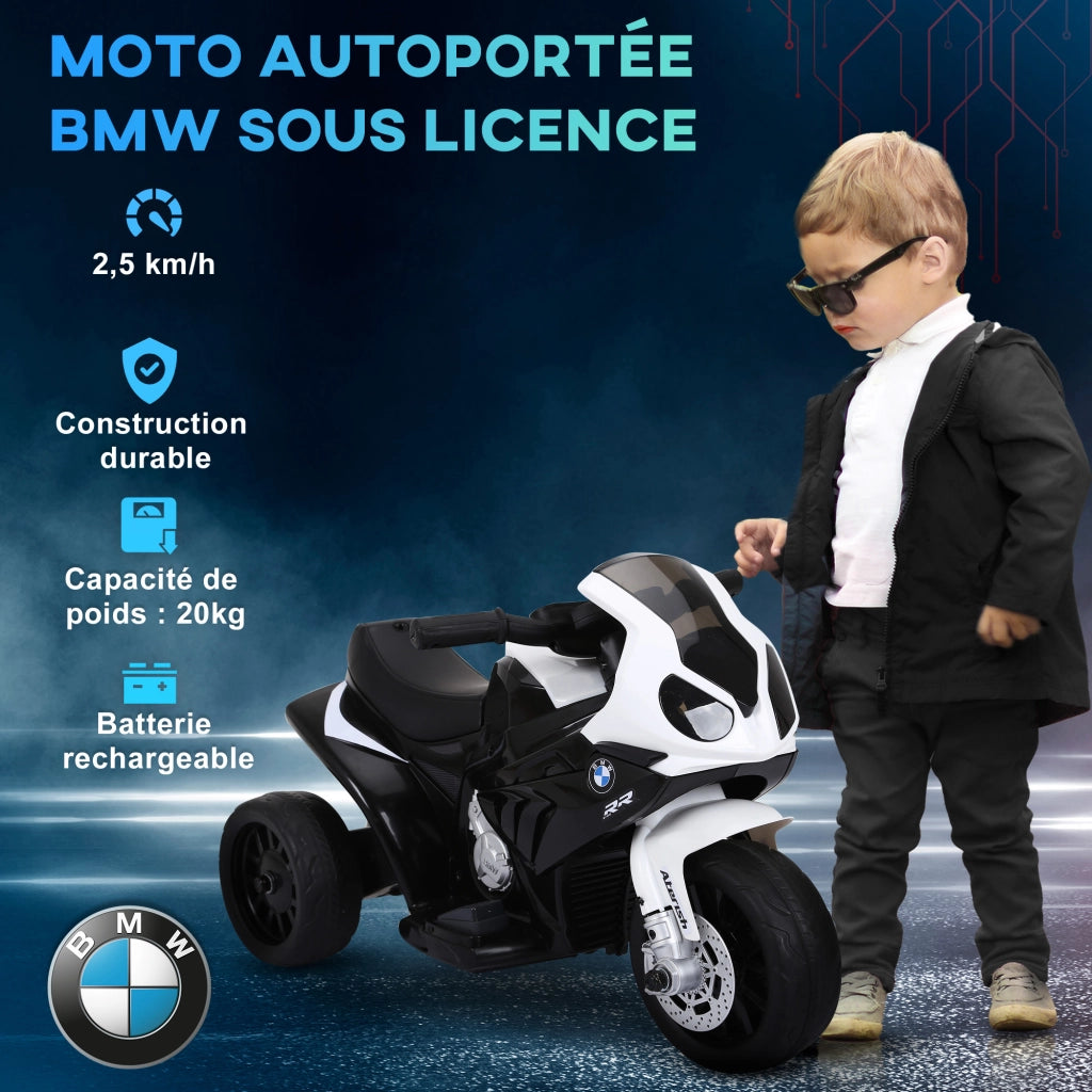 Moto elettrica bambini 3 ruote BMW S1000 RR ¨C zephmum ¨C 6V 2.5Km/h nero