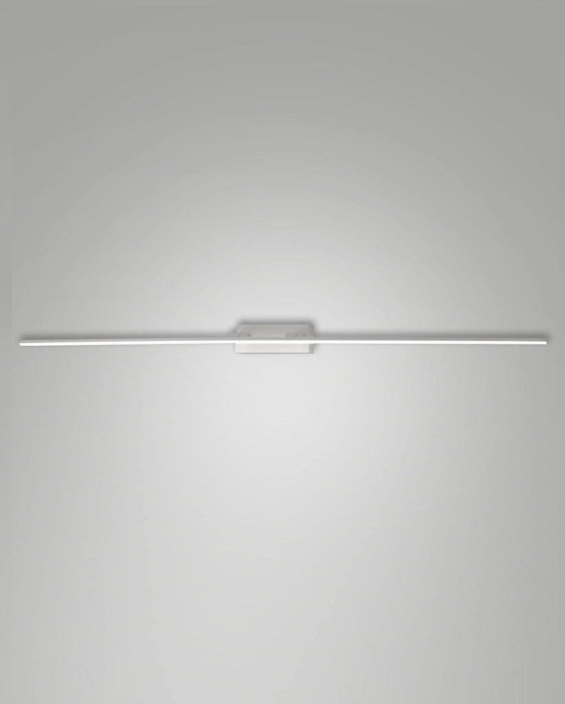 Nala Lampada da Parete LED Integrato 20W 2460lm IP44 3000K Warm White Struttura in Metallo e Metacrilato Colore Bianco Design Moderno 109.5cm