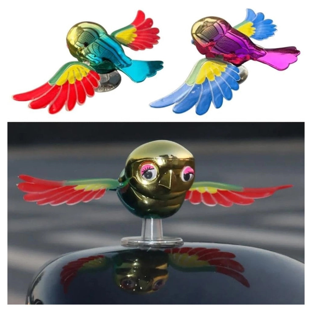 UCCELLO 3D DECORAZIONE AUTO MOTO RETROVISORE BATTE ALI VENTO AEREODINAMICO