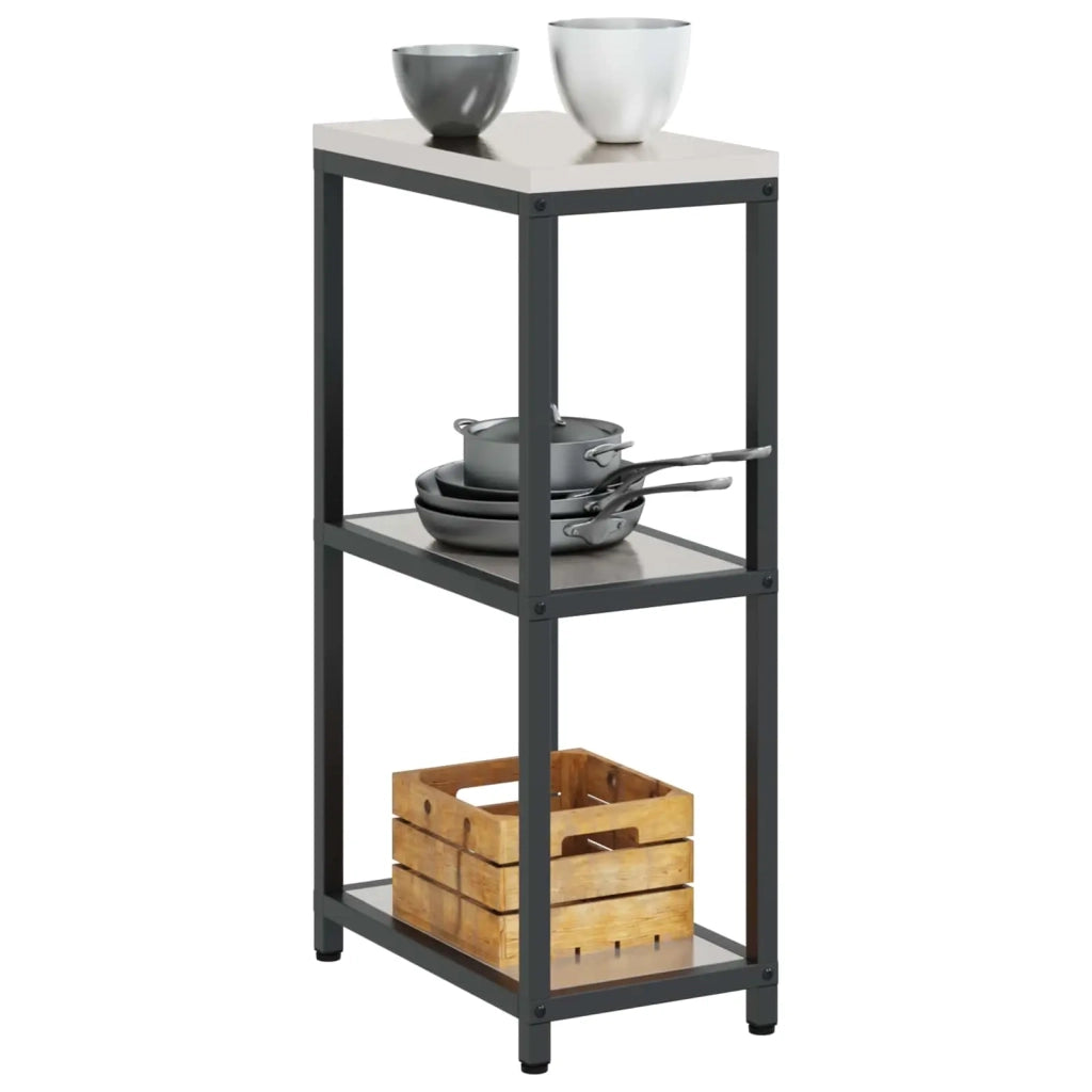 Stoccaggio in cucina Argento 30 x 50 x 92 cm Acciaio 874979
