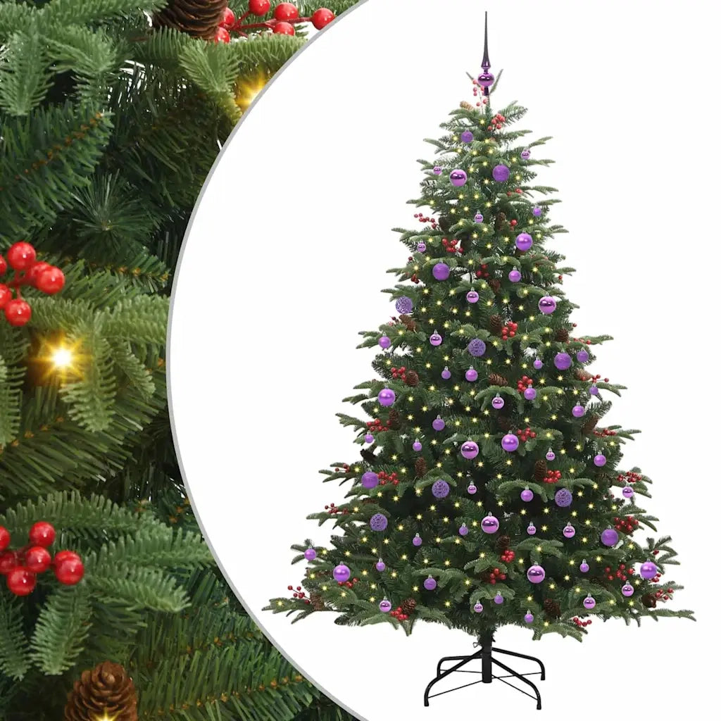 Albero di Natale | Decorazioni natalizie artificiale con 300 LED Verde 210 cm