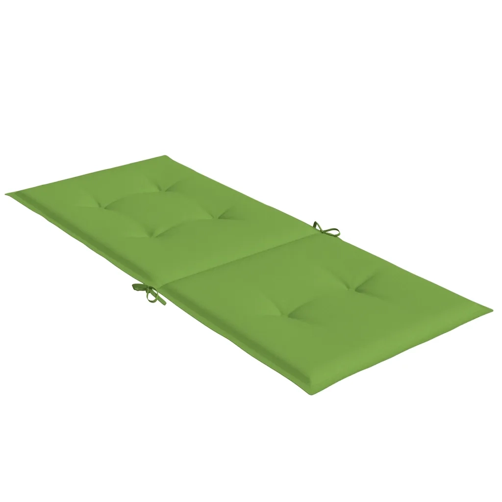 vidaXL Cuscini Sedia Schiena Alta 2 VerdeMélange 120x50x4 Tessuto