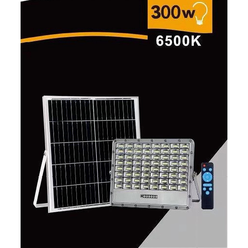 Trade Shop - Faro Led Pannello Solare 300w Luce Fredda Telecomando Indicatore Carica Tk08-300w -