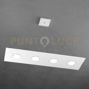 PATH SOSPENSIONE 4 LUCI ATTACCO GX53 RETTANGOLARE BIANCO