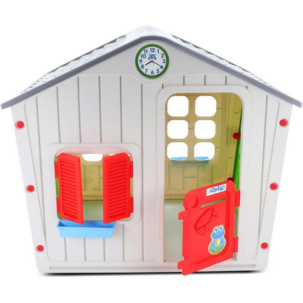 Casetta Gioco per Bambini Village 140x108x115 h cm in Plastica Multicolor