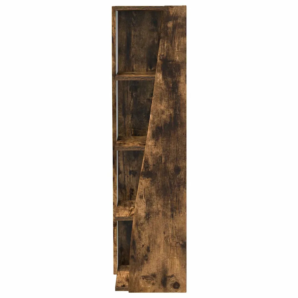 Mobile angolare Rovere fumé 27,5x27x102cm Legno multistrato