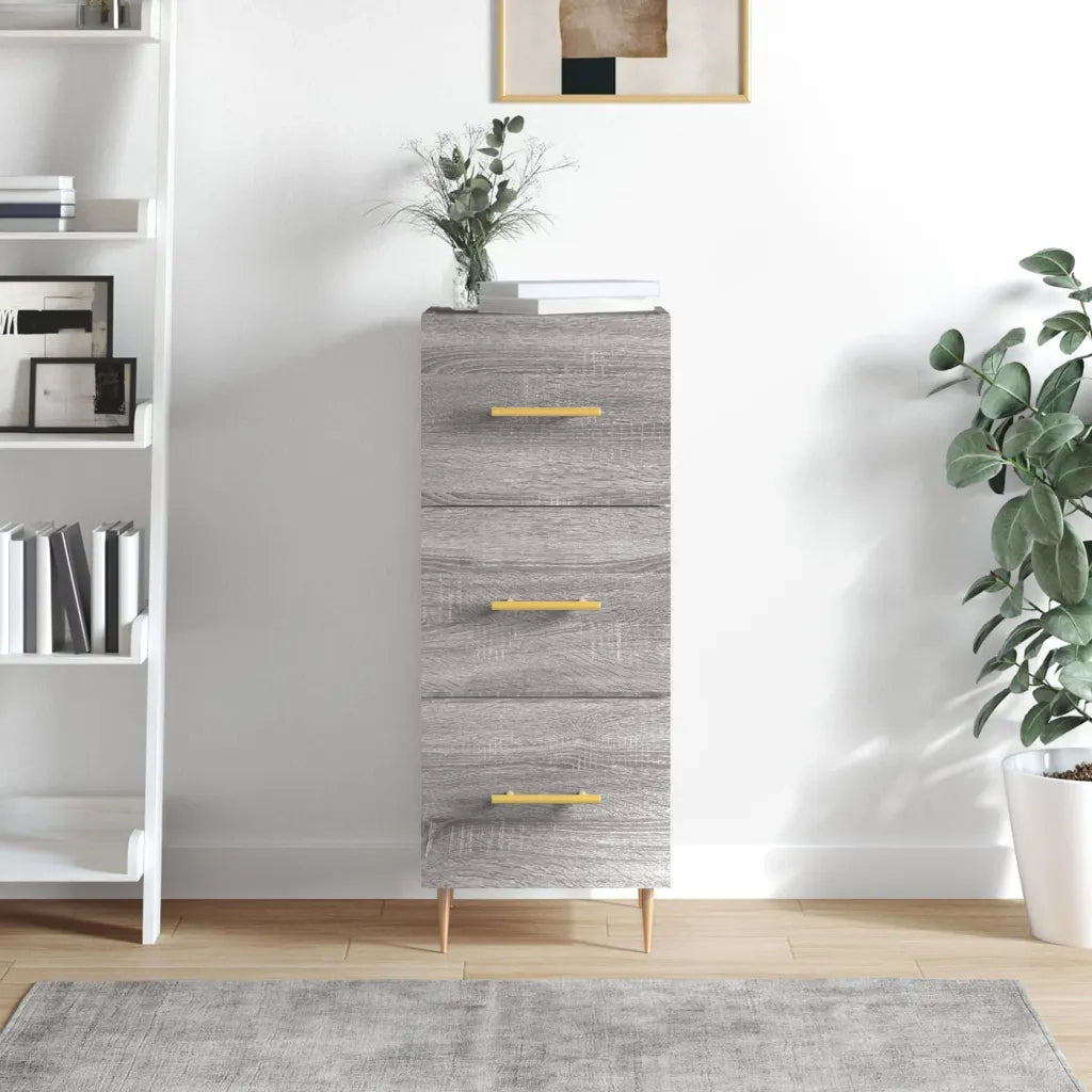 Credenza | Madia | Buffet da pranzo | Armadio da pranzo Grigio Sonoma 34,5x34x90 cm in Legno Multistrato