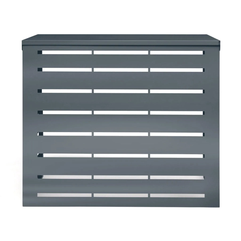 IDMarket - Coperchio per condizionatore in metallo grigio antracite per unità esterna 95 x 50 x 80 cm
