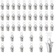 Haken per tenda 50 pezzi - Haken per tenda con ruote - Tendeclips - Clip per tende - Materiale plastico/ferro - Installazione facile - Clip per tende con ruote