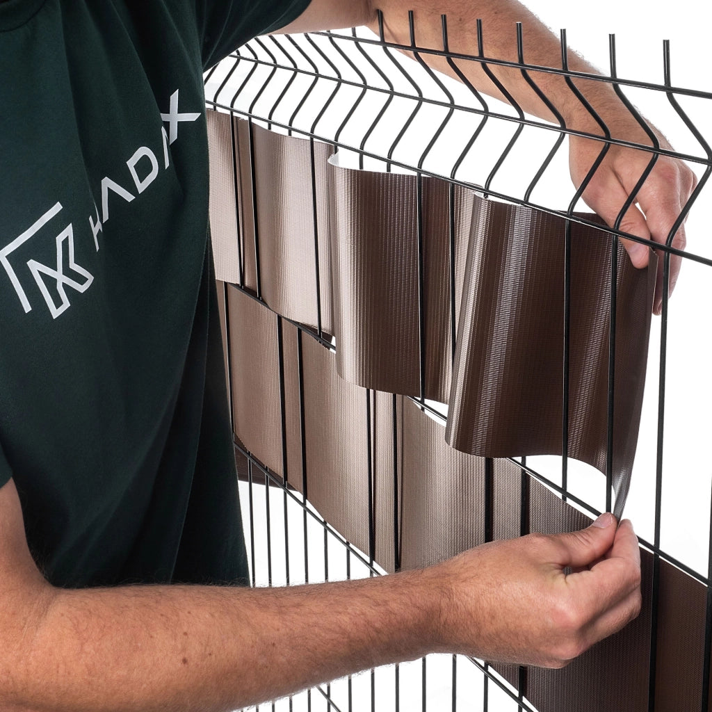 Nastro di protezione KADAX per pannelli di recinzione, recinzione, protezione UV, 20 clip, 19x35 m