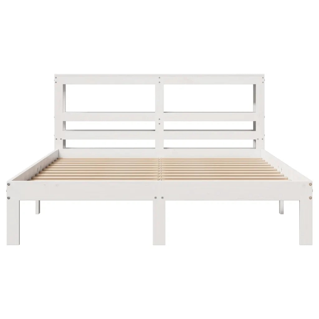 Giroletto con Testiera senza Materasso Bianco 120x200 cm 3306046