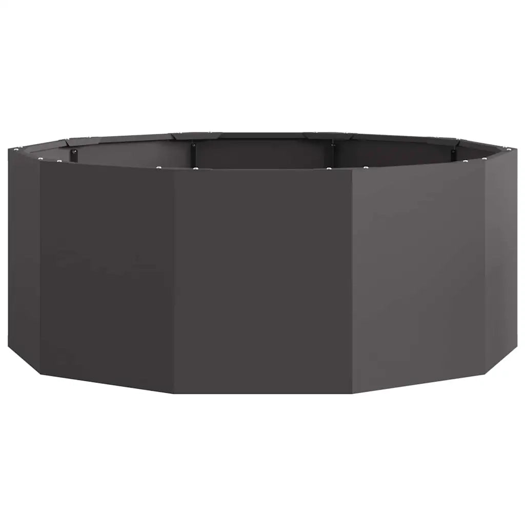 Fioriera | Cassetta per fiori | Vaso Nero 90 x 90 x 35 cm Acciaio