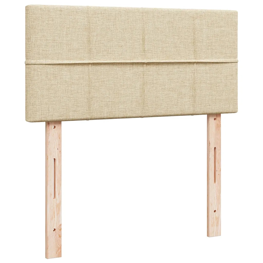 Giroletto a Molle con Materasso Crema 90x190 cm in Tessuto 3287316