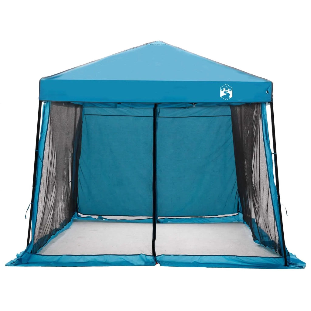 Set di Tende da Campeggio con tetto 2 pcs Blu Taffeta e Tessuto 3337170