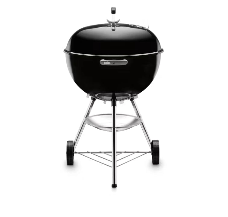 Weber 1331004 bar-b-kettle bbq barbecue a carbone, griglia di cottura in acciaio cromato, diametro 57 cm