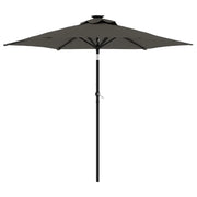 Ombrello | Parasolne Giardino LED Palo Acciaio Antracite 225x225x212 cm