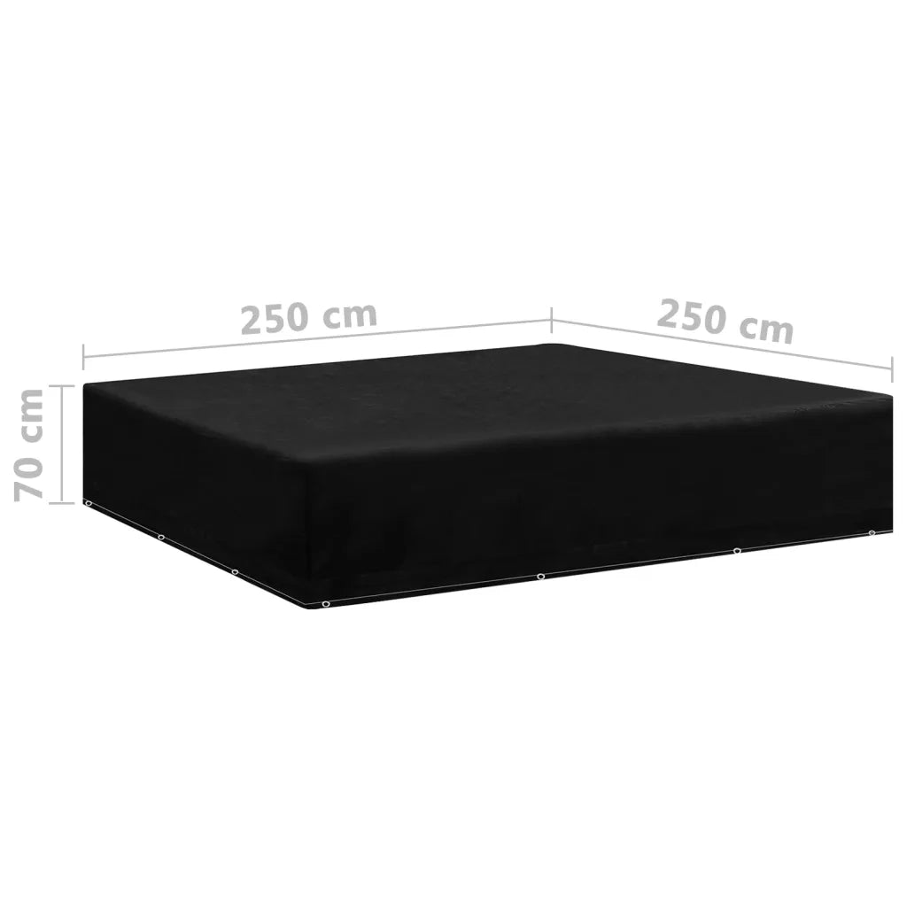 Coperture Arredi Giardino 2 pz 12 Occhielli 250x250x70 cm 3082837