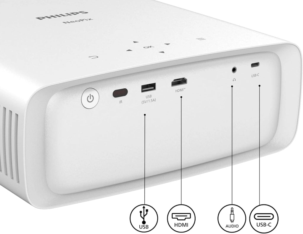 Vidéoprojecteur - PHILIPS - NeoPix 550 Smart - Full HD 1080p - 500 lumens - 100 pouces