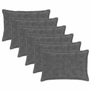 Federa 6 pcs HOUTEN Grigio Scuro 30 x 50 cm 916324