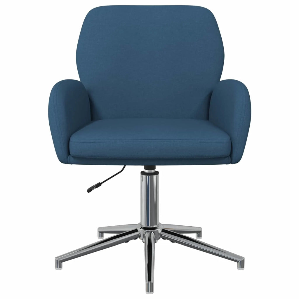 Sedie da scrivania girevoli 2 pz 54 x 58 x 90 cm Blu Tessuto 3428302