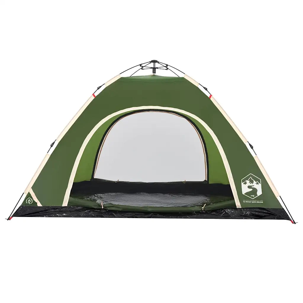 Tenda da Campeggio 5 Persone Verde a Rilascio Rapido 4004173