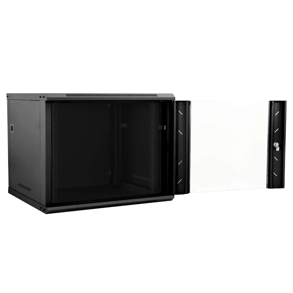 Armadio di rete industriale dal design moderno unità di stoccaggio 60 x 60 x 50 cm acciaio nero 02_0059067