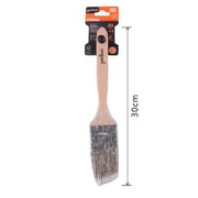 Trade Shop - Pennello Piatto 30cm Obliquo Con Manico In Legno Setole Lunghe Da Pittura 90212 -