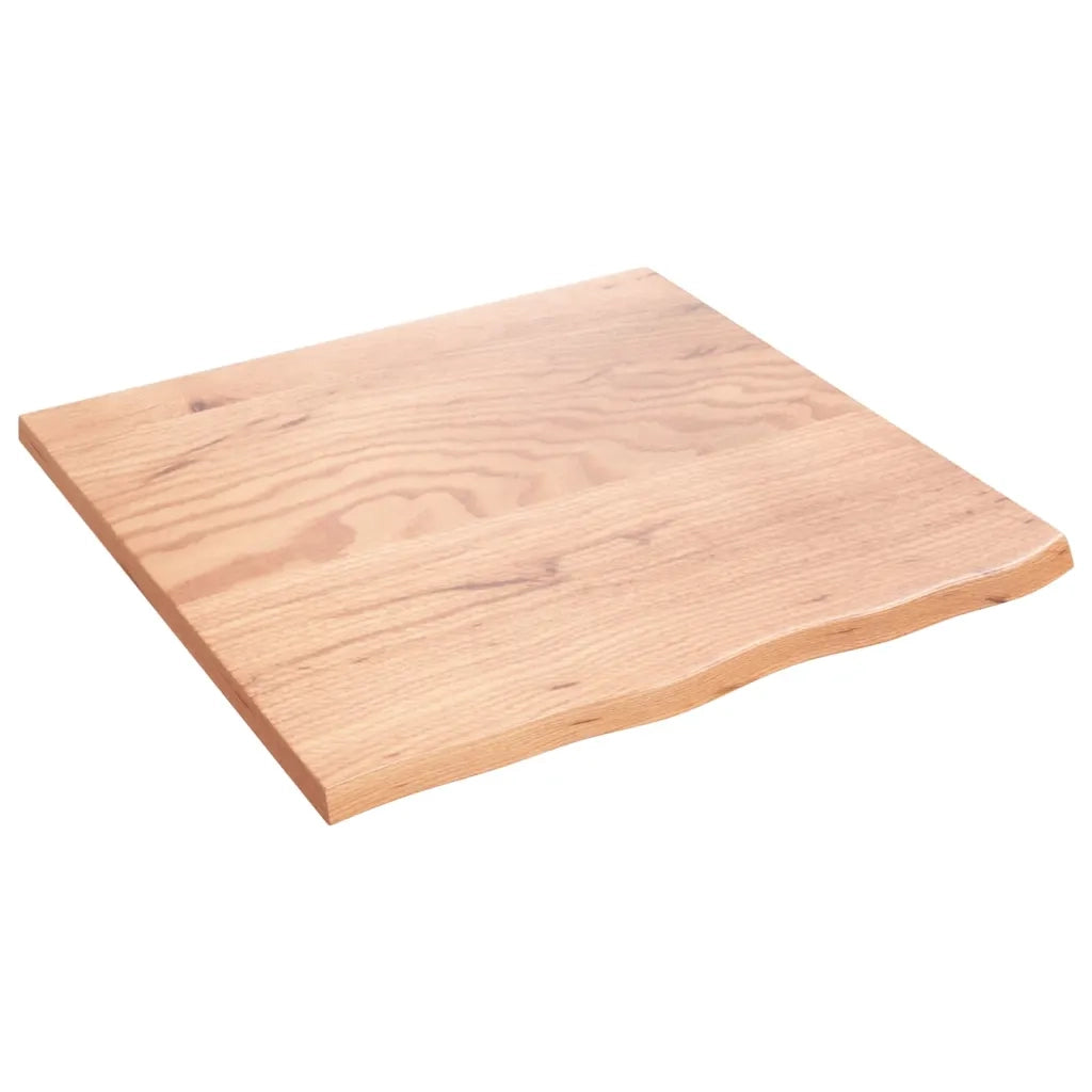 Piano Bagno Marrone Chiaro 60x60x2 cm Legno Massello Trattato 3156110
