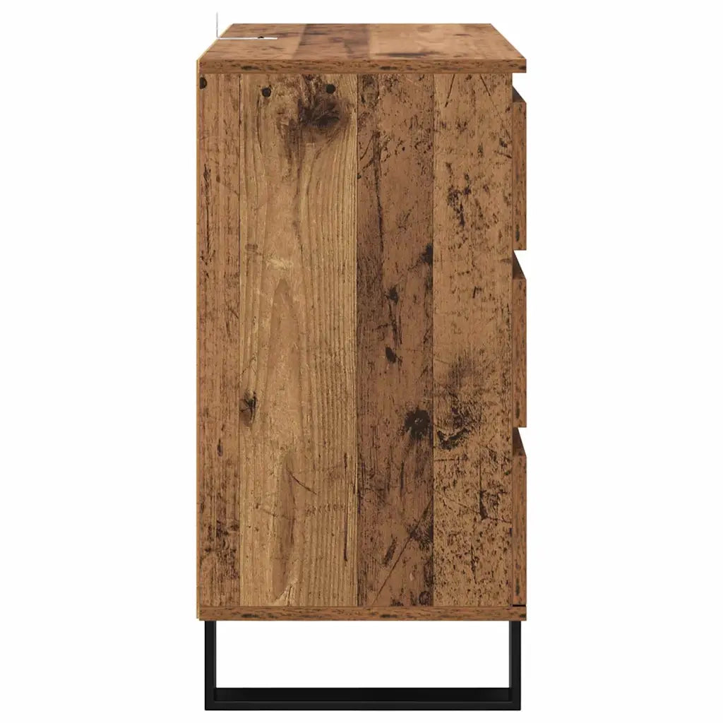 Credenza-Buffet-Armadio da cucina Legno vecchio 60 x 35 x 70 cm Legno multistrato 254485