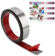 Strisce ferromagnetiche flessibili per magneti - Barra di annunci magnetici per ufficio e uso domestico - Adesivo metallico self-adesivo (5 metri x 4,1 cm)
