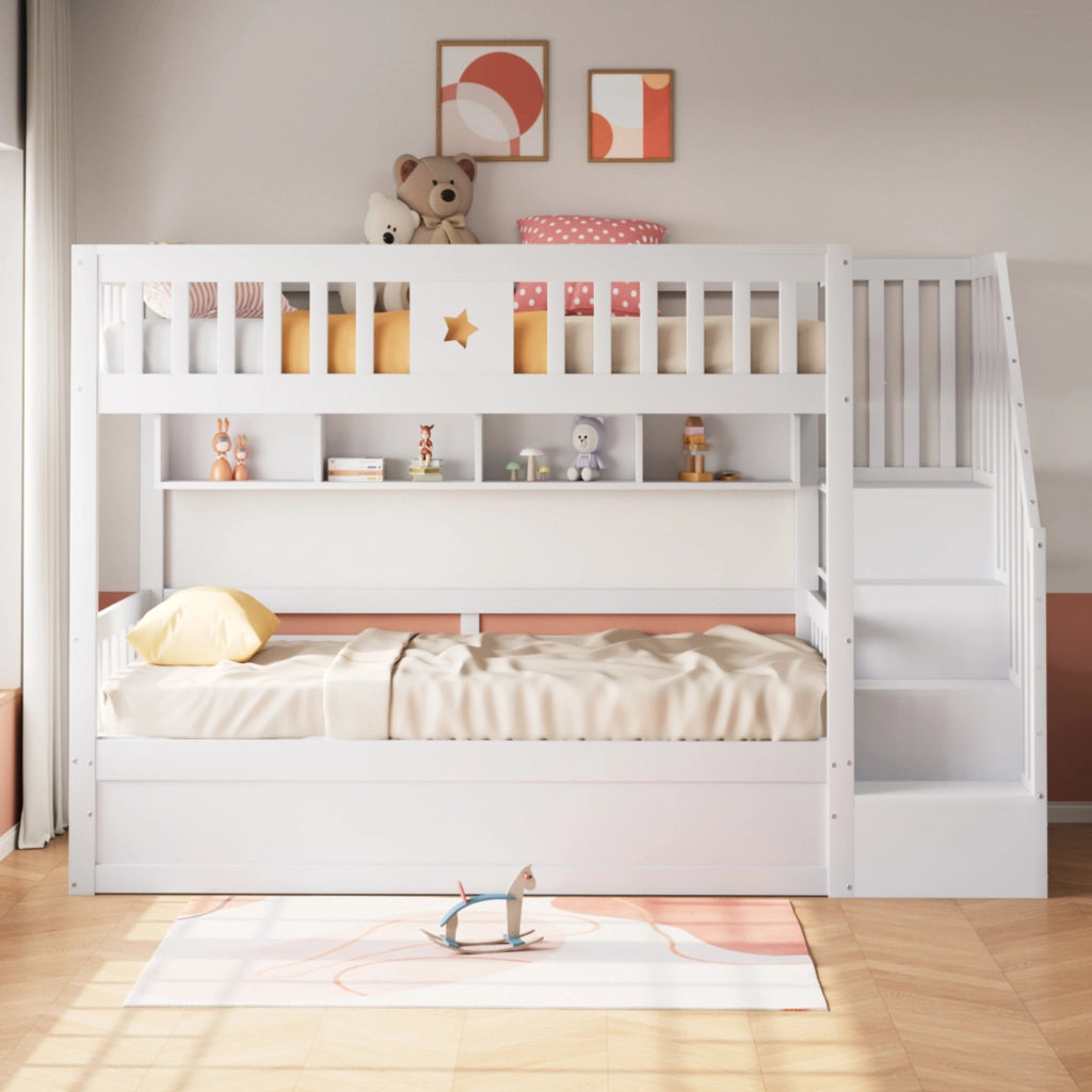 Letto a castello funzione contenitore legno 90x200 cm