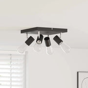 Faretto da soffitto Nero 26,5 x 26 x 11,5 cm Metallo 4108185