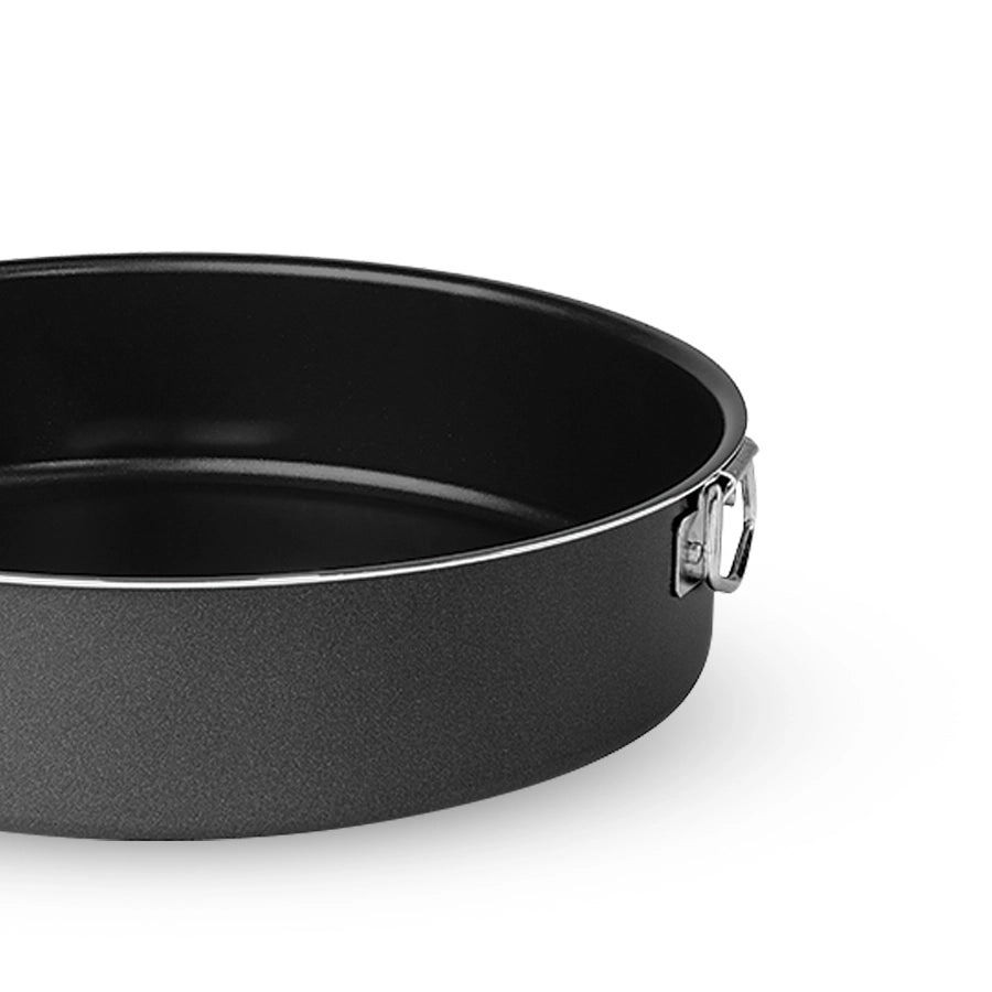 TORTIERA CON ANELLO 'BLACK LINE' Ø cm 24x6h - PENTALUX
