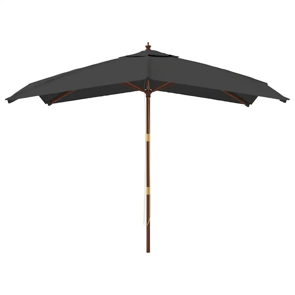 Ombrello | Parasolne Giardino con Palo in Legno Antracite 300x300x273 cm