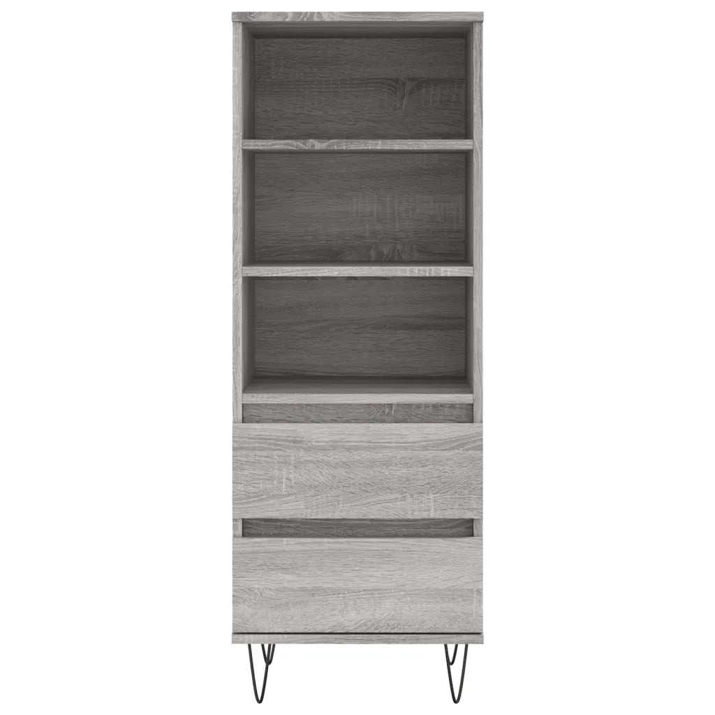 Credenza | Madia | Buffet da pranzo | Armadio da pranzo Grigio Sonoma 40x36x110 cm in Legno Multistrato