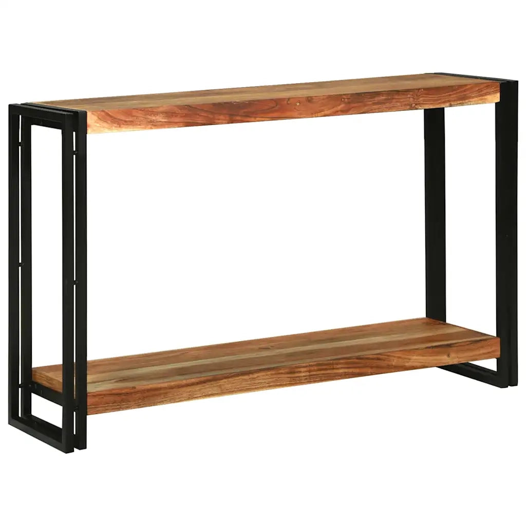vidaXL Tavolo consolle 120 x 33 x 75 cm legno massello di acacia