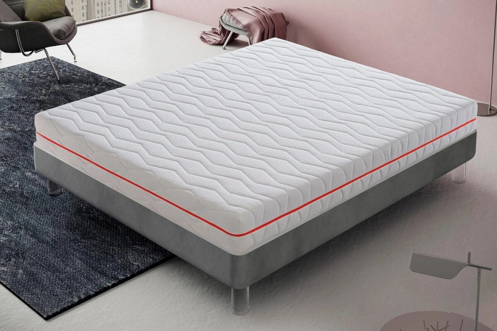 Materasso Singolo 80x200 BlueLatex Sostenitivo Ortopedico - Sistema di Alleviamento punti di pressione - Sfoderabile - Rigidità H4