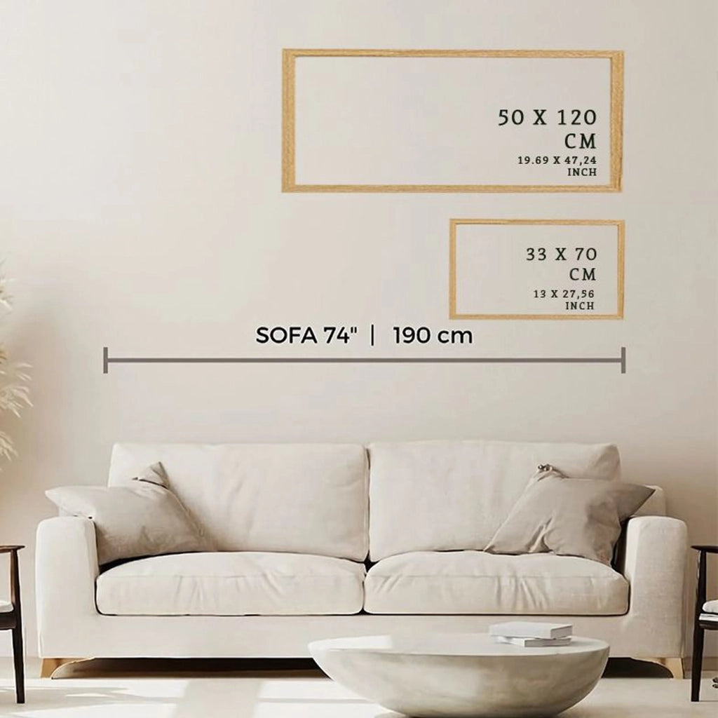 Miseba, Quadro Materiale Struttura in Legno Nobilitato, 50x120h cm Multicolore