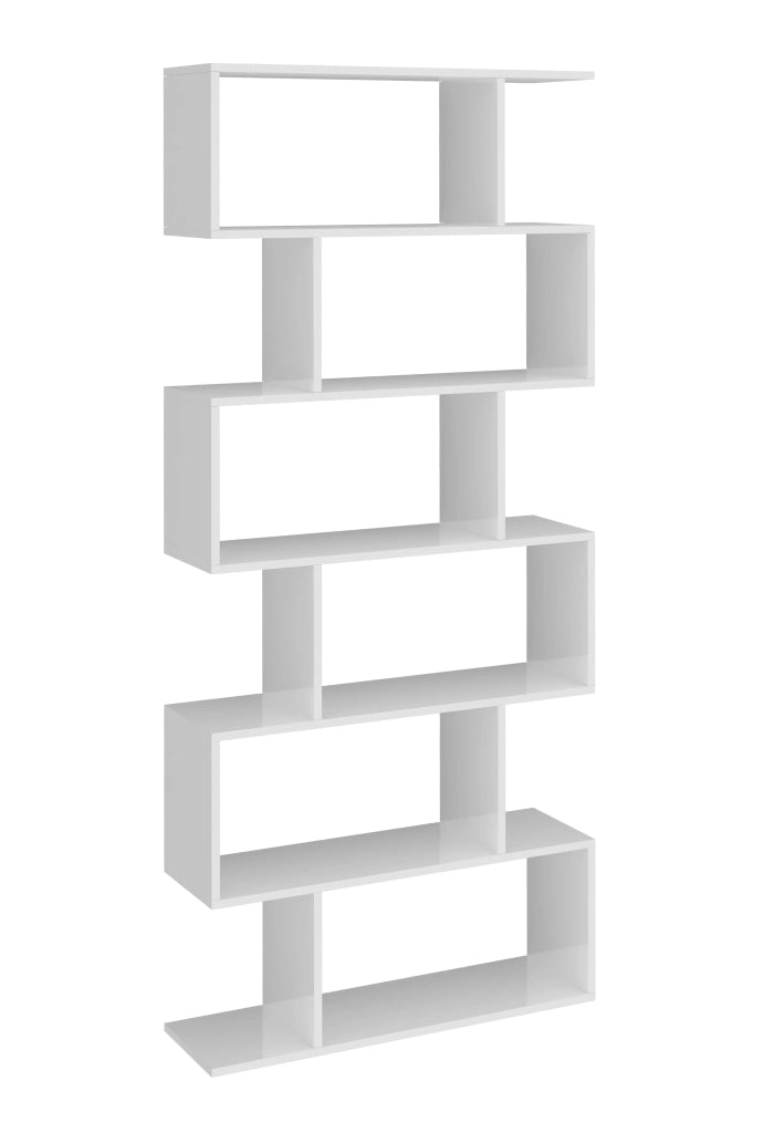 Libreria Calli L 80 x P 24.6 x H 192 cm bianco, portata per ripiano 5 kg