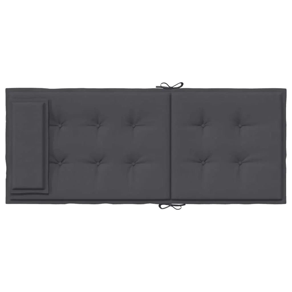Cuscini per Sedia Schienale Alto 6 pz Antracite Tessuto Oxford