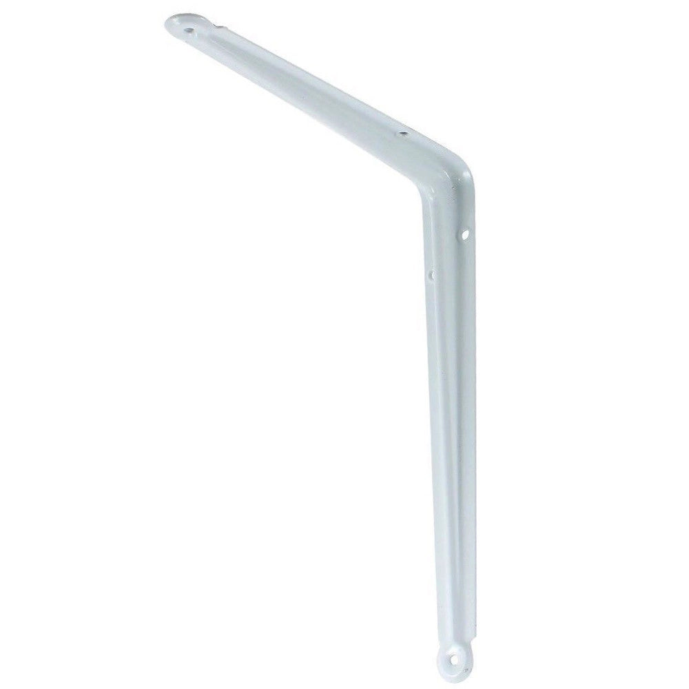 Trade Shop - Reggimensola Supporto Staffa Reggi Mensola In Metallo 15x20cm Bianca -
