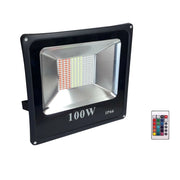 Trade Shop - Faro Proiettore Led 100w Rgb Multicolore Da Esterno Ip66 220v Telecomando 87684 -