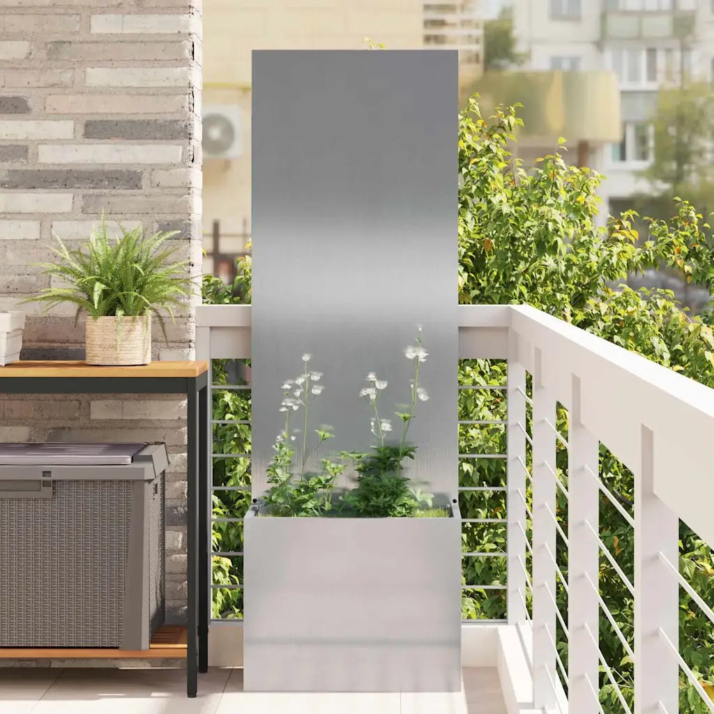Schermo per privacy in giardino Argento 50 x 32 x 150 cm CFW2039127