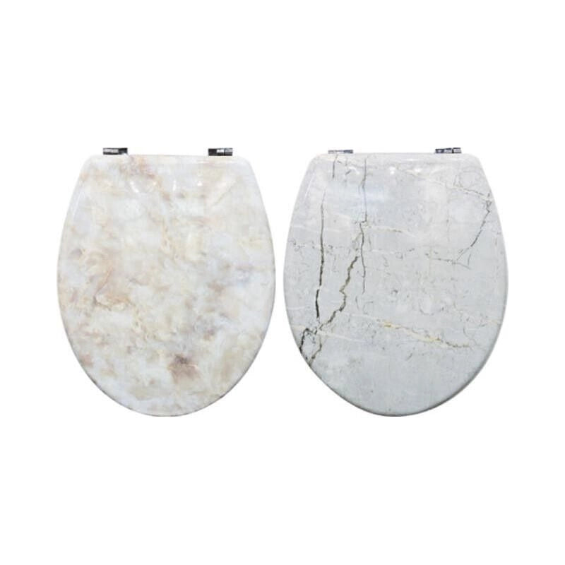 MAURY'S COPRI WATER WC STONE KIT DI MONTAGGIO CON GANCI INOX