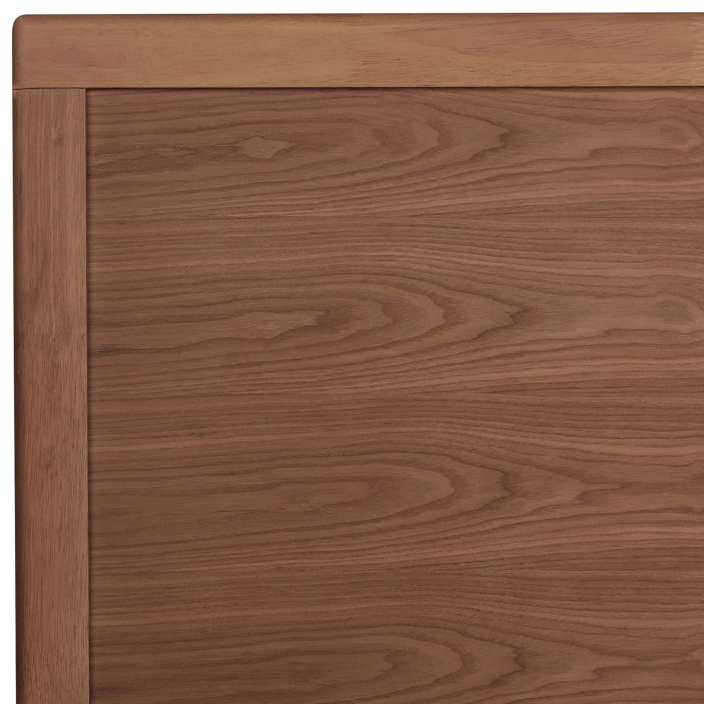 Letto in Legno Marrone Scuro Rete a Doghe Stile Classico 180 x 200 cm
