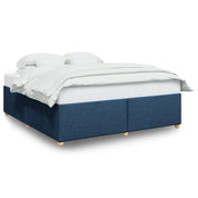 Letto matrimoniale | Letto per adulti | Giroletto senza Materasso Blu 180x200 cm in Tessuto