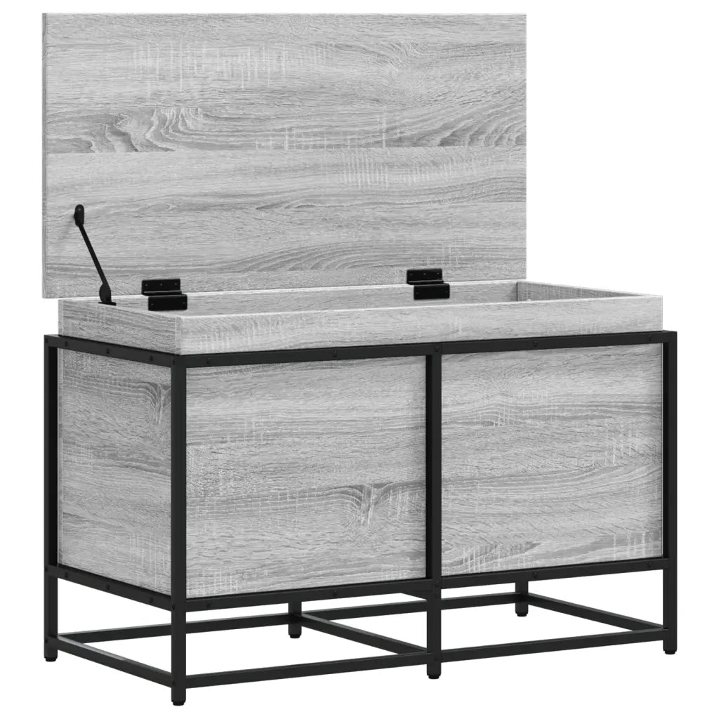Contenitore con Coperchio Grigio Sonoma 80x40x51,5cm Truciolato CFW1630595