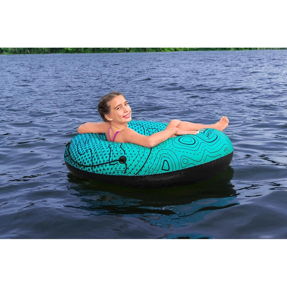 Trade Shop - Salvagente Ciambella Gonfiabile Con Motivi Ondulati Breeze Rider 106x106x27cm 36401 -