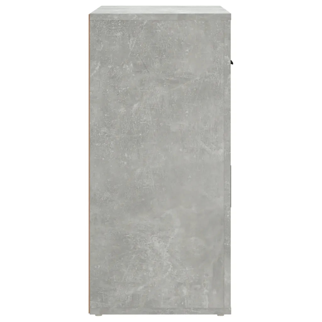 Credenza Grigio Cemento 80x33x70 cm in Legno Multistrato 816572
