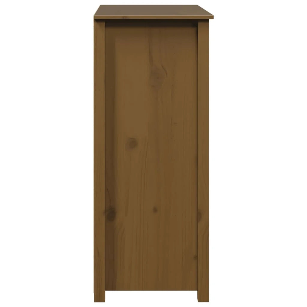Buffet credenza cassettiera armadio mobile contenitore organizer per cucina soggiorno salotto 83 x 41,5 x 100 cm legno massello di pino marrone 02_0035767
